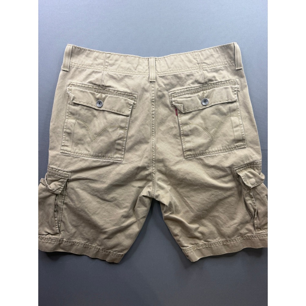 Levi's Cargo Vintage Y2K Shorts Mens Tan Khaki Cotton Twill‎ 36